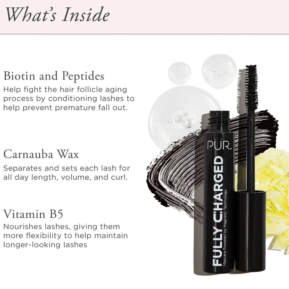 Pur Fully Charged Black Mascara NIB